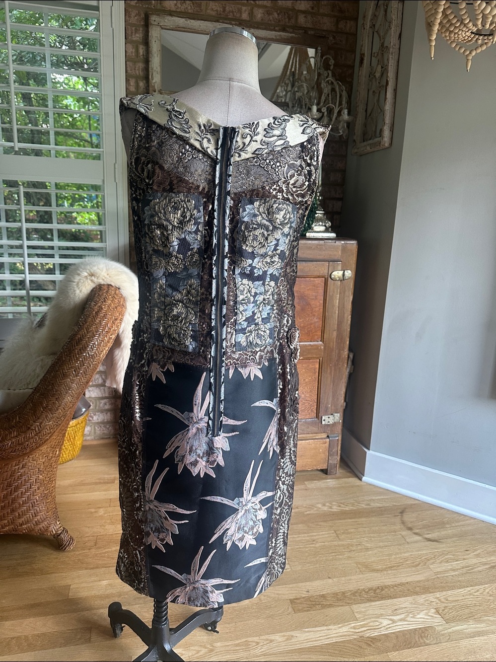 Bequile BYRON LARS Embroider Brocade Noemi Dress 8 **